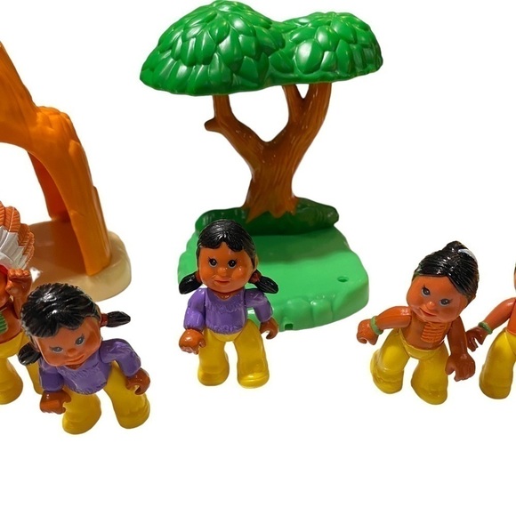 1995 Talentoy Itzy Bitzy Posable Pals Tiny Frontier Village Friends Cake Toppers - Picture 7 of 15